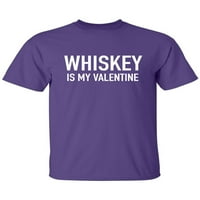Viski je moja majica za kratku rukavu za valentinu