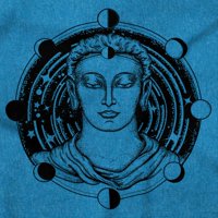 Buddha Moon faze Duhovna galaxy Ženska majica Jesene Tee Brisco Marke L