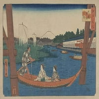 Otočni most u Mitsumata - Fine Art Platno Ispis