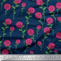 Soimoi Japan Crepe Satin Tkaninski listovi i cvjetni isječak Umjetni dekor Tkanina tiskano dvorište