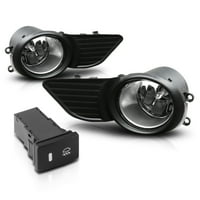 Clear Lens Magle Lampice za lampice sa branik W Switch + pojas + okvir za 11- Toyota Sienna 16