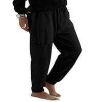 GVMFIVE žensko crtež kruni labavi fit multi džepovi casual jogger hlače