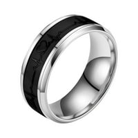 Popust Elektrokardiogram prsten od prstena od nehrđajućeg čelika prsten
