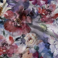 SOIMOI cvjetni tisak, svilena tkanina, dekor šivaće tkanina od dvorišta široka, ukrasna tkanina za majice