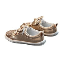Pudcoco 1- godina Toddler Baby Girls Bow Sequin Crib Cipele Trend Ležerne cipele