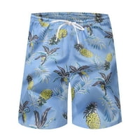 Muškarci Tropsko tiskani Havajski kratki kratke hlače na plaži Udobnost fleista Pockets Swim trunks