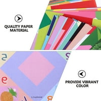 Postavite preklopni papir za djecu početnik šarenog papira za origami projekt