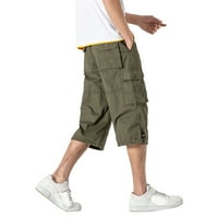Aloohaidyvio teretni pantalone za muškarce, muški plus veličine pamučne multi-džepne opterećene koprive