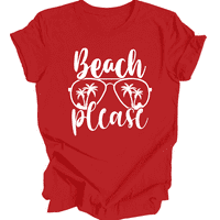 Majica na plaži, ljetna košulja, sunčana majica, poklon za plažu, ljetna tematska majica, plaža molim