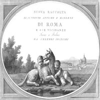 Romulus i Remus, osnivači Rimskog postera Ispis naučnog izvora