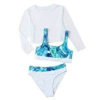 Kupaći kosetice za djevojke dječje s bikini kupaći kostim print donje rublje Soild dugih rukava Tille