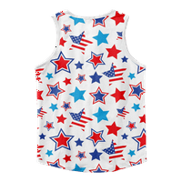 4. jula Okrugli vrat Plus Veličina udobnih dječaka Termp Top American Flag USA Zastava 4. srpnja Orao Graphic majice bez rukava za partstvo za teretane