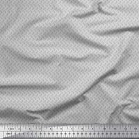 Soimoi Japan Crepe Satin tkanina Geometrijsko kosnica Široko od tiskanog tkanina