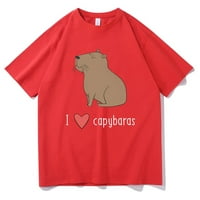 Love Capybaras Ispis Thirt Mashirt Man Men Ženska modna casual Harajuku Funny majica vrhovi prevelike