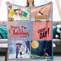 Valentinovo pokrivač mekane flanel ugodne pokrivače Mašine za pranje lagane putnice Topla pokriva za