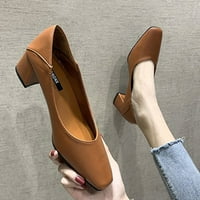 FLVWITLYH platforme cipele visoke potpetice za žene, kliznite na cipele sa šiljastim ženskim cipelama