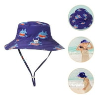 Dječji kašika Hat Kids Anti-UV ribarsko šešir Crtani kašika za sunčanje sa zaklonom kante s podesivim kaišem za bradu