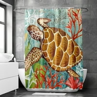 Tuš sa zavjesa S-90 * Vodootporni debeli rub izdržljiva morska kornjača kupatilo vodootporne tušske zavjese, dekor kupaonice