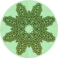 Ahgly Company u zatvorenom okruglom okruglom uzorkovima zelene rupice zelene površine, 8 'krug