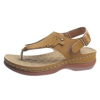 Ljeto plus sizena sandale žene Ortopedske ženske ljetne modne casual udobne sandale nagibne pete Tassel