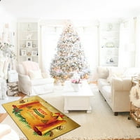Veki Kuhinjski tepih Neklizajući kuhinjski mat i tepih Red Sretan božićno drvce svijetla zimska ukras