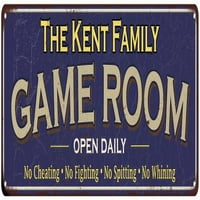 Kent Family Blue Game Game Metal Sign 106180037114