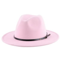 DouHoow Unise Panama Hat Vintage Style Široka BILJ CUPCLE FELTEL FEDORA HAT