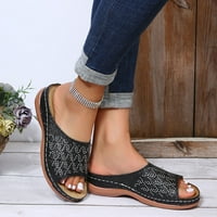 Dame klinovi ortopedske sandale Papuče Ležerne prilike ljetne dressy rhinestones Komforne sandale papuče