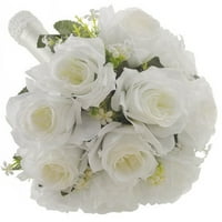 YoHome Kristalni ruže djeveruševi vjenčani buket Bridal umjetna svila