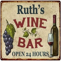 Ruth's rustikalni vinski bar potpisan zid dekor kuhinja Poklon mat finični metal 116240056056