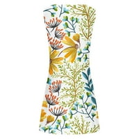 Safuny Women's Mini labav haljina cvjetna kravata plaža Ljetni odmor za odmor COTEROHLE CATER CATERSRESS