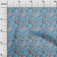 Onuone pamučni dres srednje plave tkanine Batik Craft Projekti Dekor tkanina Štampano od dvorišta široko
