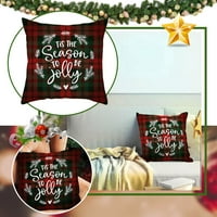 Dainzusyfusy Cingnes Decorations Indoreni jastuk pokriva božićne ukrase o jastuku za kućni cristmas