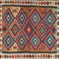 Ahgly Company u zatvorenom pravokutniku Tradicionalni šafran crveni perzijski prostirke, 7 '10'