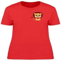 Lav koji drži malenu majicu za majunu ženu -Image by Shutterstock, ženski medij