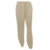 Teretne hlače Ženske čvrste boje čipke za čipke elastične strugove Casual Work Hlače Veliki pokloni