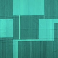 Ahgly Company u zatvorenom kvadratu Sažetak tirkizne plave suvremene prostirke savremene površine, 4