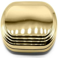 Zlatno tanko preklopivo Compact Džepni ogledalo dvostrano