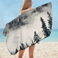 Šumski ručnik za plažu crnogorični drveni mikrofiber Brzi suhi ručnik za žene muškarci magloviti planinski