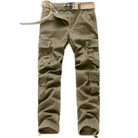 Wyongtao muške teretne hlače Čvrsto više džepa opterećene kombinezone na otvorenom ležerne hlače hlače