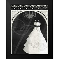 Siva, jace crna modernog uokvirenog muzeja Art Print pod nazivom - haljina n prozora