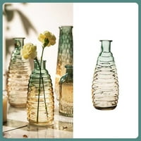 Prozirna stakla Hidroponska vazna reljefna stakla Vase sušena cvijeta vaza za kućni uredski stol