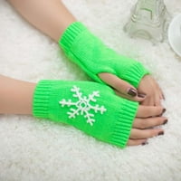 Loopsun rukavice Ženska djevojka pletena ruka bez prsta držite tople zimske rukavice meko toplo mitten