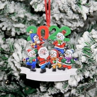 Naierhg Santa Snowman Privjesak sa konopcem za poklon-davanje smole Personalizirani crtani Xmas Ukrasi