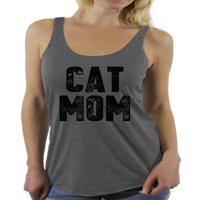 Awkward Styles Cat Mama Majica Majica matične trkačke tenke