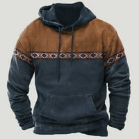 Dukseve Voncos za muškarce Zimska ušteda casual toplim pulover vrhovima ispisana jakna za košulje
