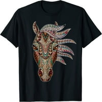 Konjski plemenska apstraktna majica za geometrijska konja