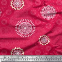 Soimoi Rayon Crepe tkanina Mandala etničko štampano tkanina od dvorišta široko