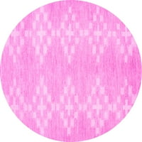 Ahgly Company u zatvorenom okruglom krute ružičastim modernim prostirkama područja, 6 'okruglica