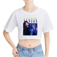 Austin Butler Movie Merch majica Štampano logotip Žene Crop Top izloženi pupak ljetni tee